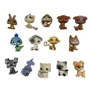 LITTLEST Pet Shop Rare Lot of 14 Great Condition